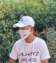 LOGO Face Mask - White Heather