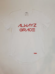 Alwayz Grace Scallop Tee - Infinity White