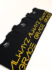 Alwayz Grace Signature Tee - Golden Grace Black