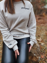 The Purpose Sweater - Heather Dust