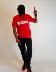 Jesus + J's Cherry Red Tee