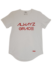 Alwayz Grace Scallop Tee - Infinity White
